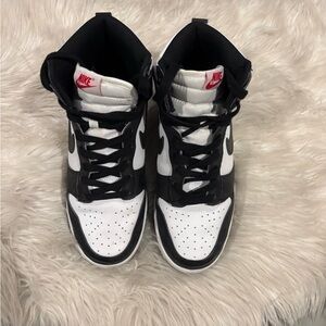 Nike Black and White Dunks High Top